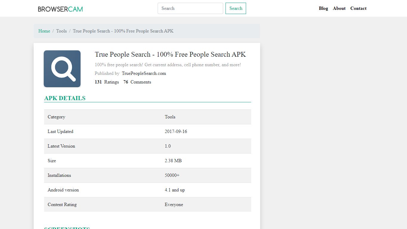 True People Search - 100% Free People Search APK - BrowserCam.com